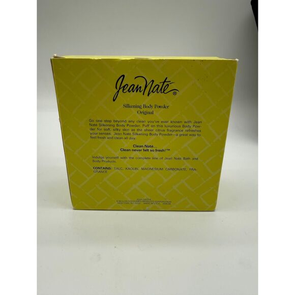 Vintage Jean Naté Silkening Body Powder, Original scent, with a puff - Picture 2 of 4